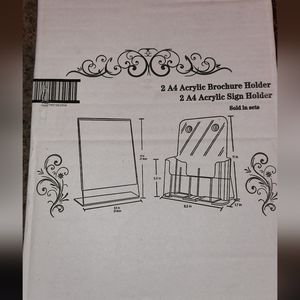 brochure and sign holders